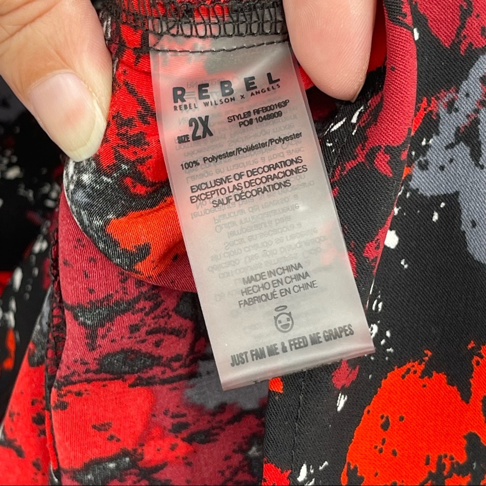 REBEL Wilson X Angels Bell Sleeve Top in Ruby Rock - Picture 10 of 12